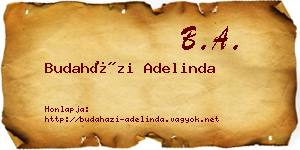 Budaházi Adelinda névjegykártya
